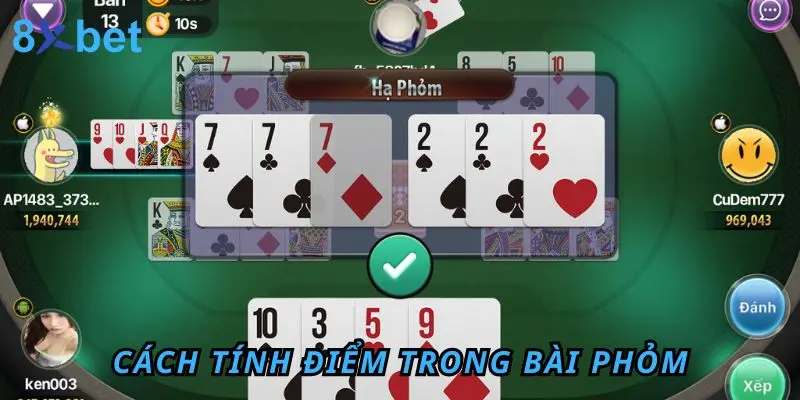 Hướng Dẫn Bài Phỏm Chiến Thắng 100% Dành Cho Người Mới 5 Cách tính điểm trong Phỏm